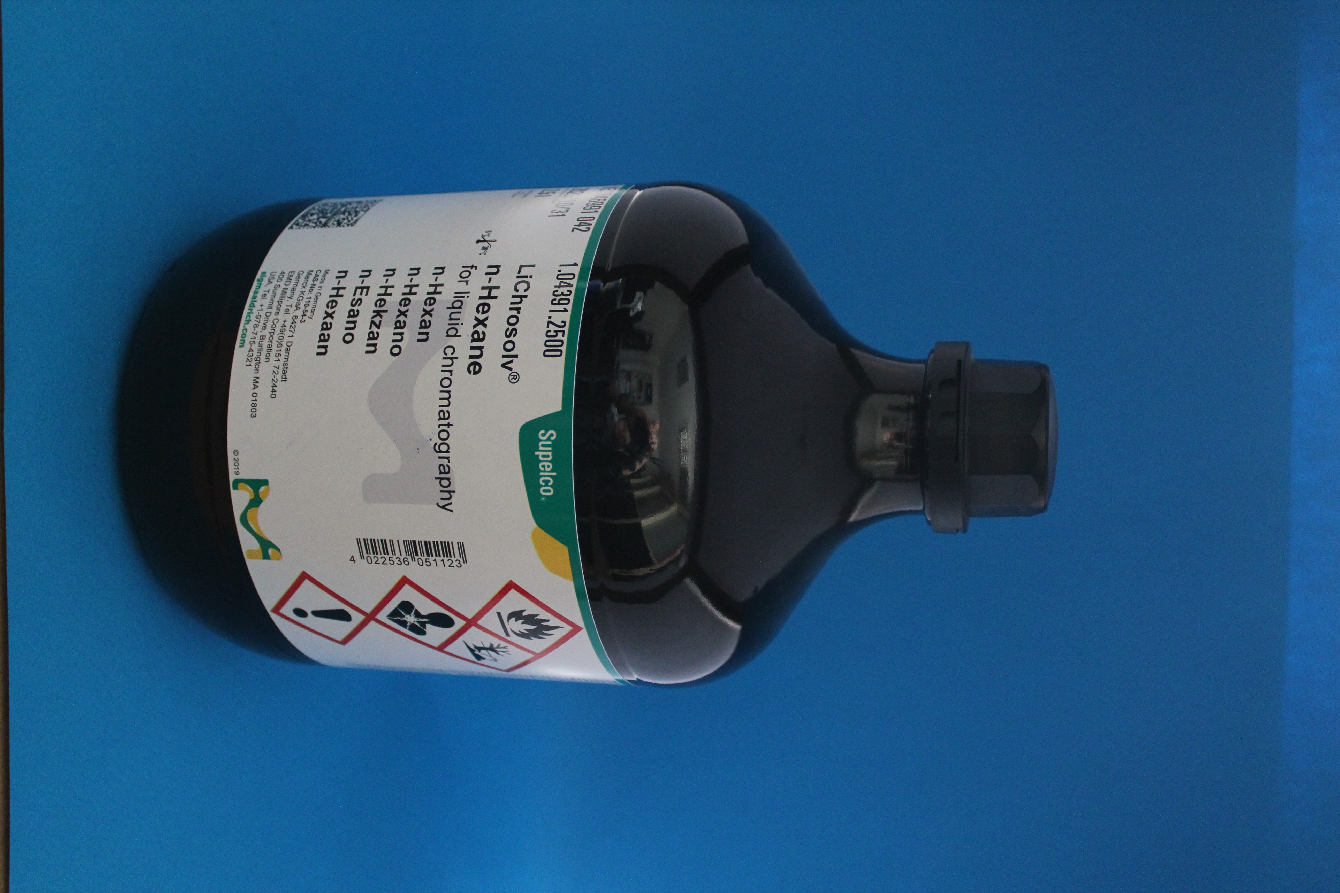 ان-هگزان (HPLC grade) حجم ۲.۵ لیتری مرک